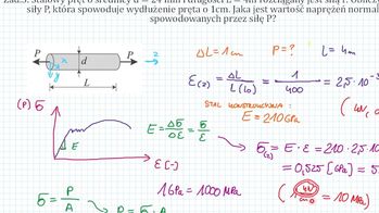 Rozciąganie/ściskanie osiowe - zadania egzaminacyjne - cz.1
